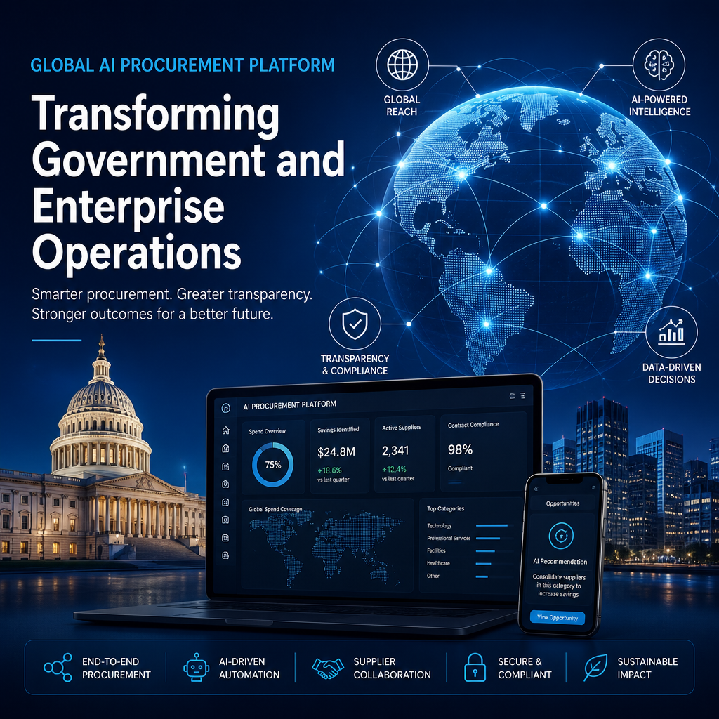 Global AI procurement platform connecting governments and enterprises through secure, transparent digital procurement solutio