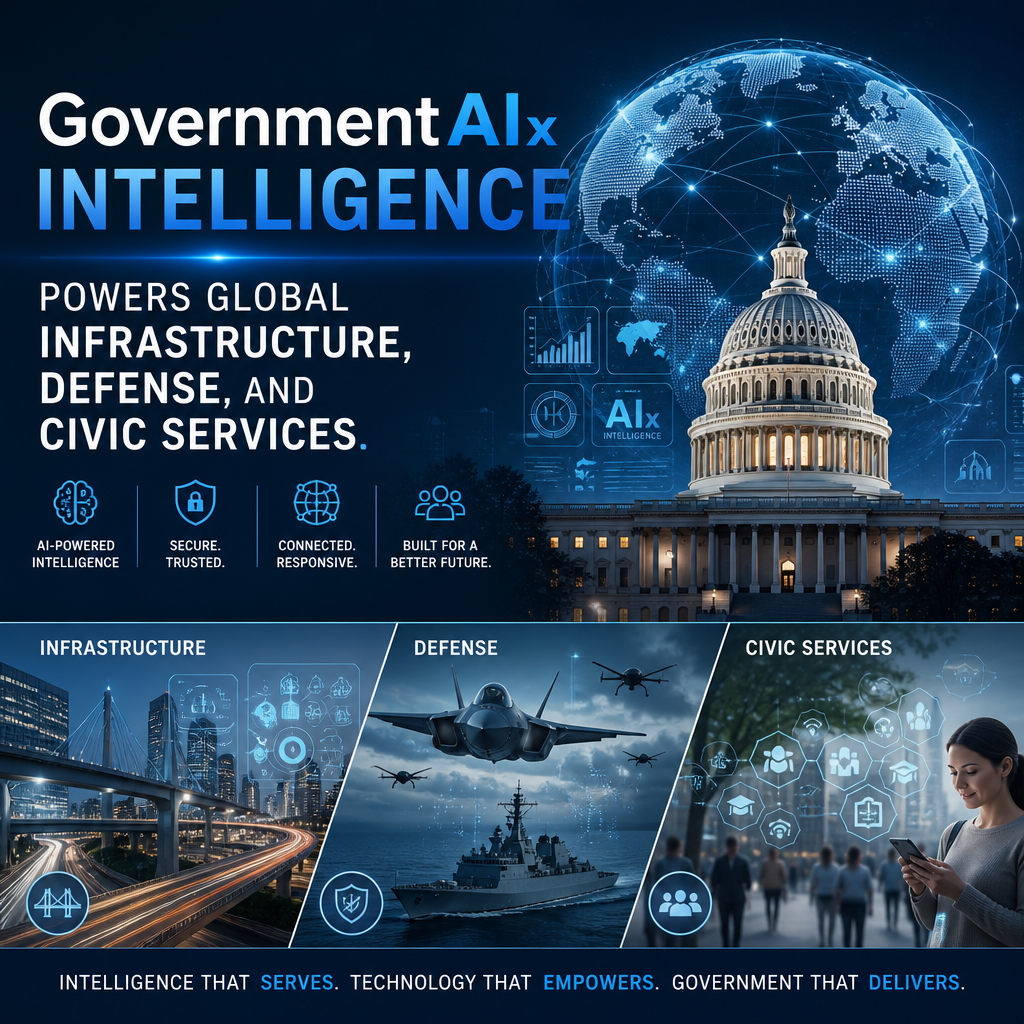 GovernmentAIx intelligence platform powering infrastructure, defense, emergency response, and civic services worldwide.